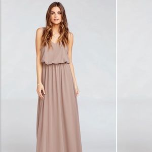 Show Me Your MuMu Kendall Taupe Bridesmaid Dress